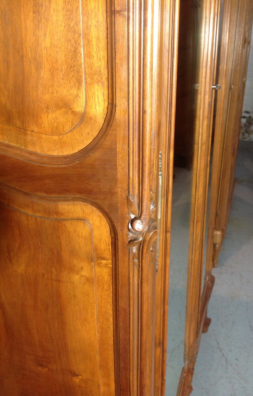 CARVED WALNUT FRENCH ARMOIRE View X