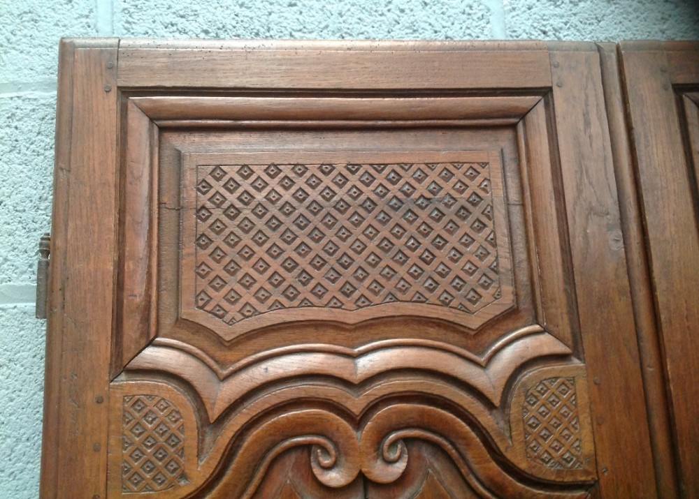 PAIR OF FRENCH OAK CUPBOARD DOORS View III