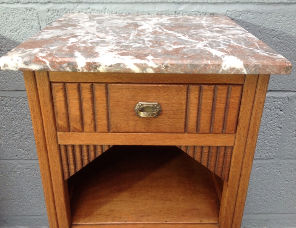 PAIR OF FRENCH OAK ART DECO BEDSIDE CABINETS View XII
