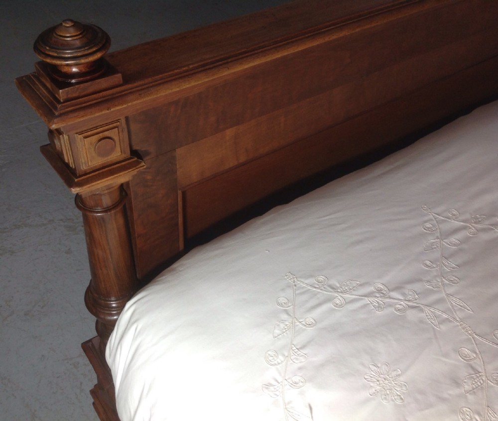 OUTSTANDING FRENCH WALNUT SUPER KINGSIZE BED  View XII