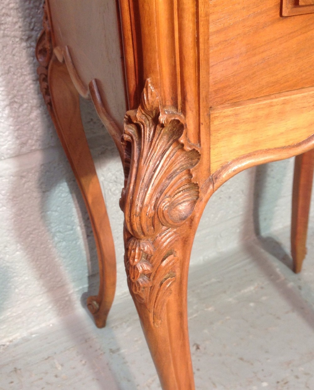 PAIR OF FRENCH WALNUT BEDSIDE CABINETS View IX