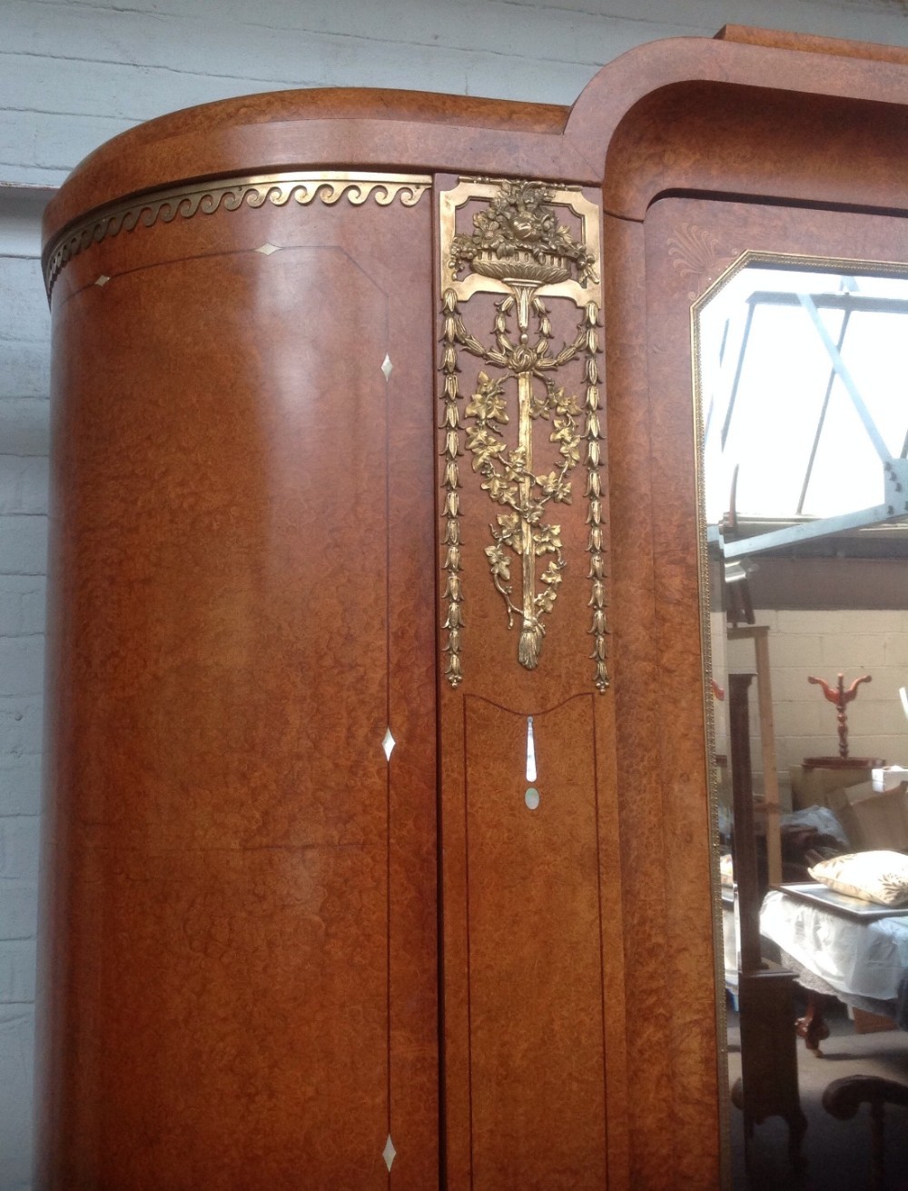 LARGE ART DECO FRENCH ARMOIRE View II