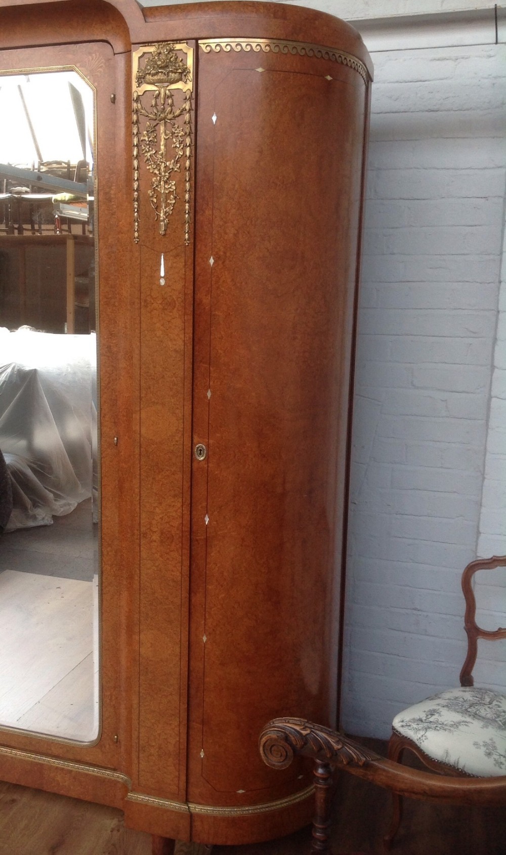 LARGE ART DECO FRENCH ARMOIRE View IV