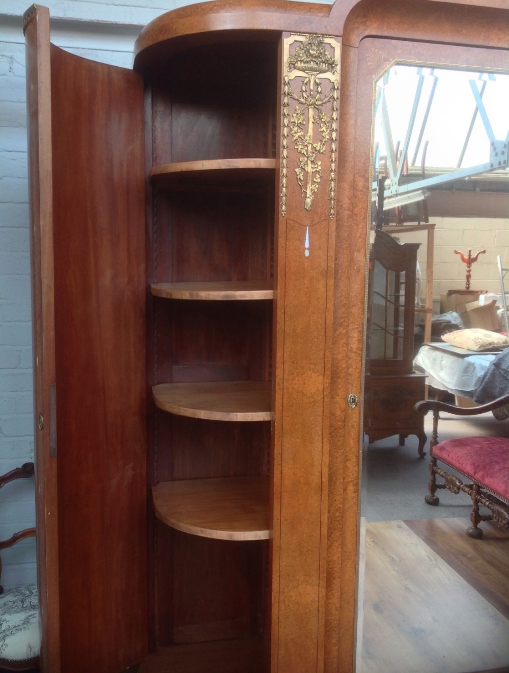 LARGE ART DECO FRENCH ARMOIRE View XIII