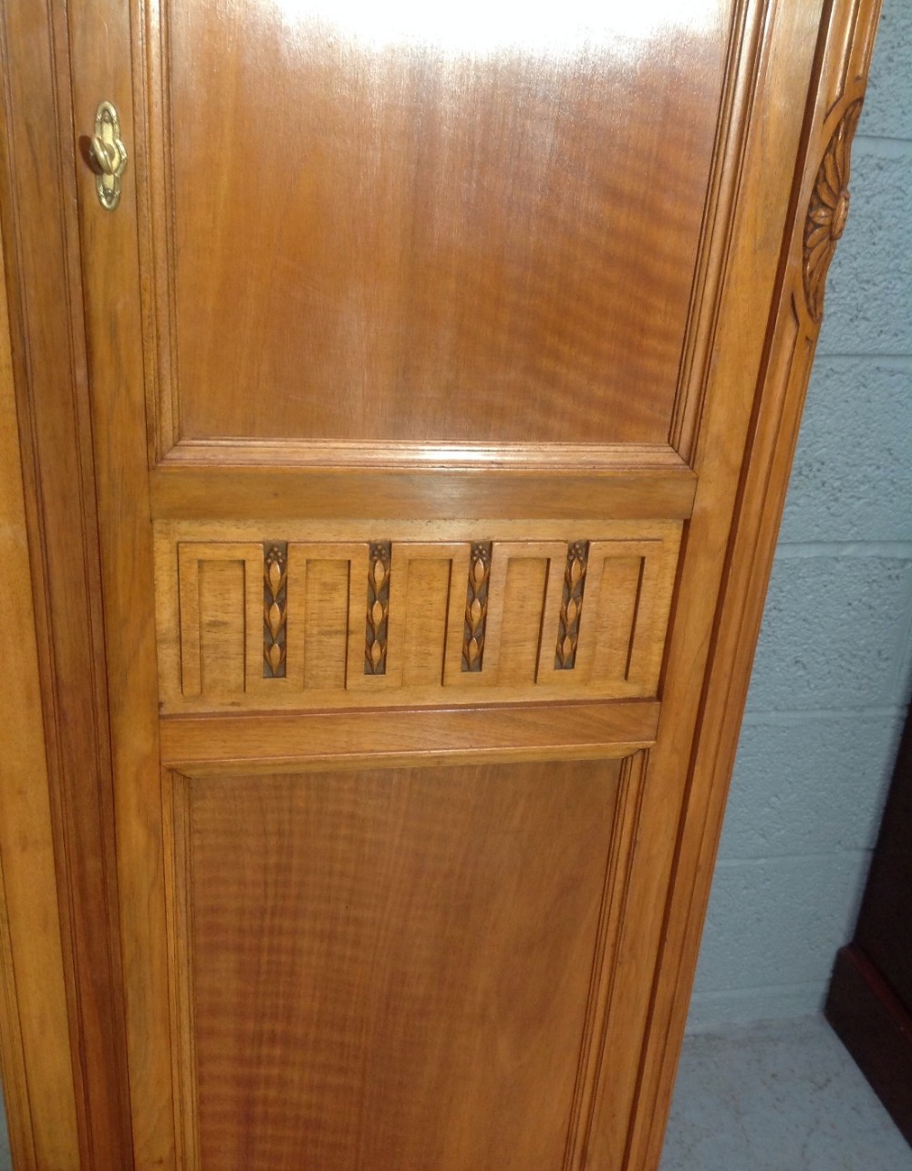 WALNUT FRENCH TRIPLE ARMOIRE View II