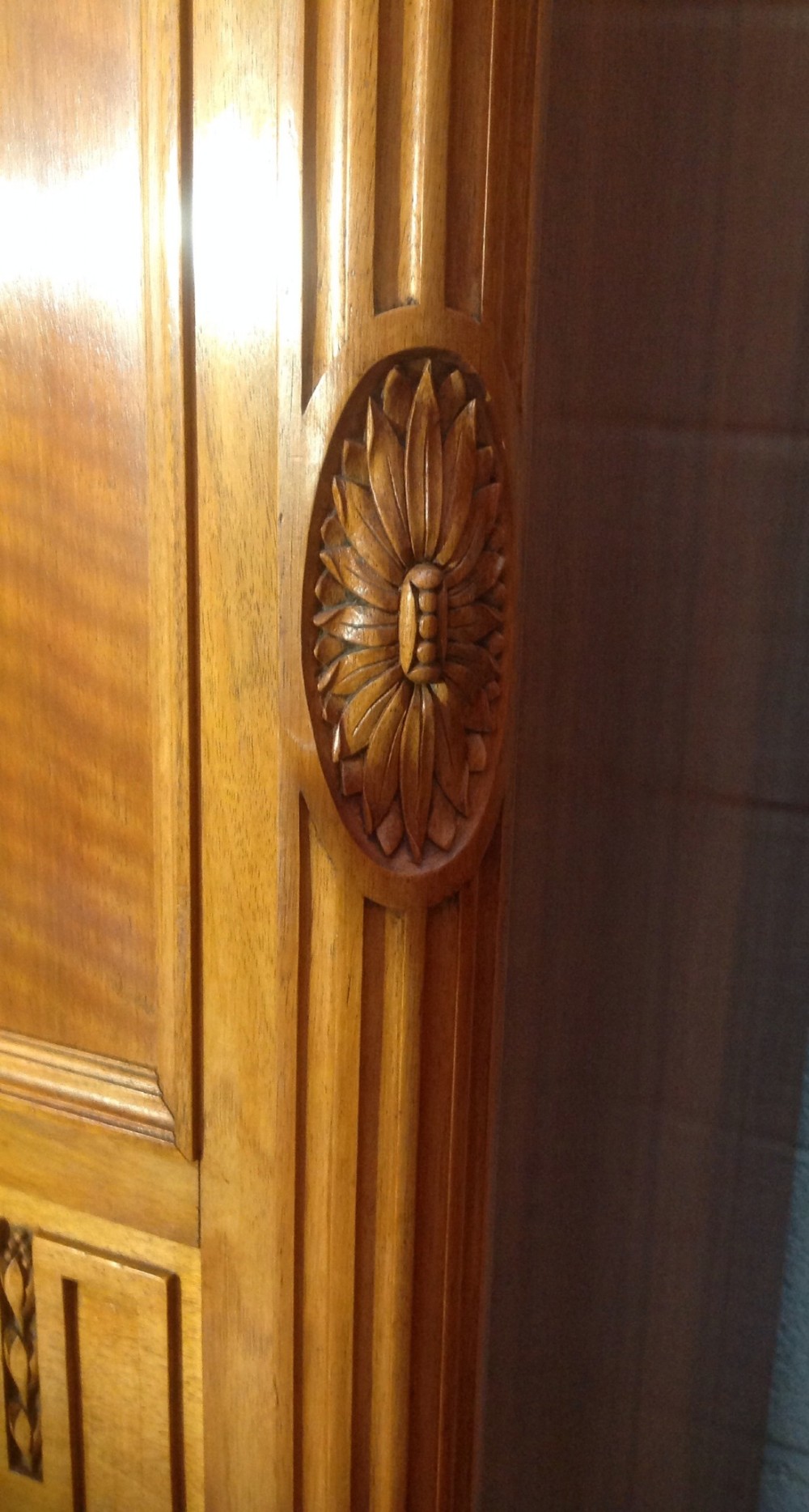 WALNUT FRENCH TRIPLE ARMOIRE View III