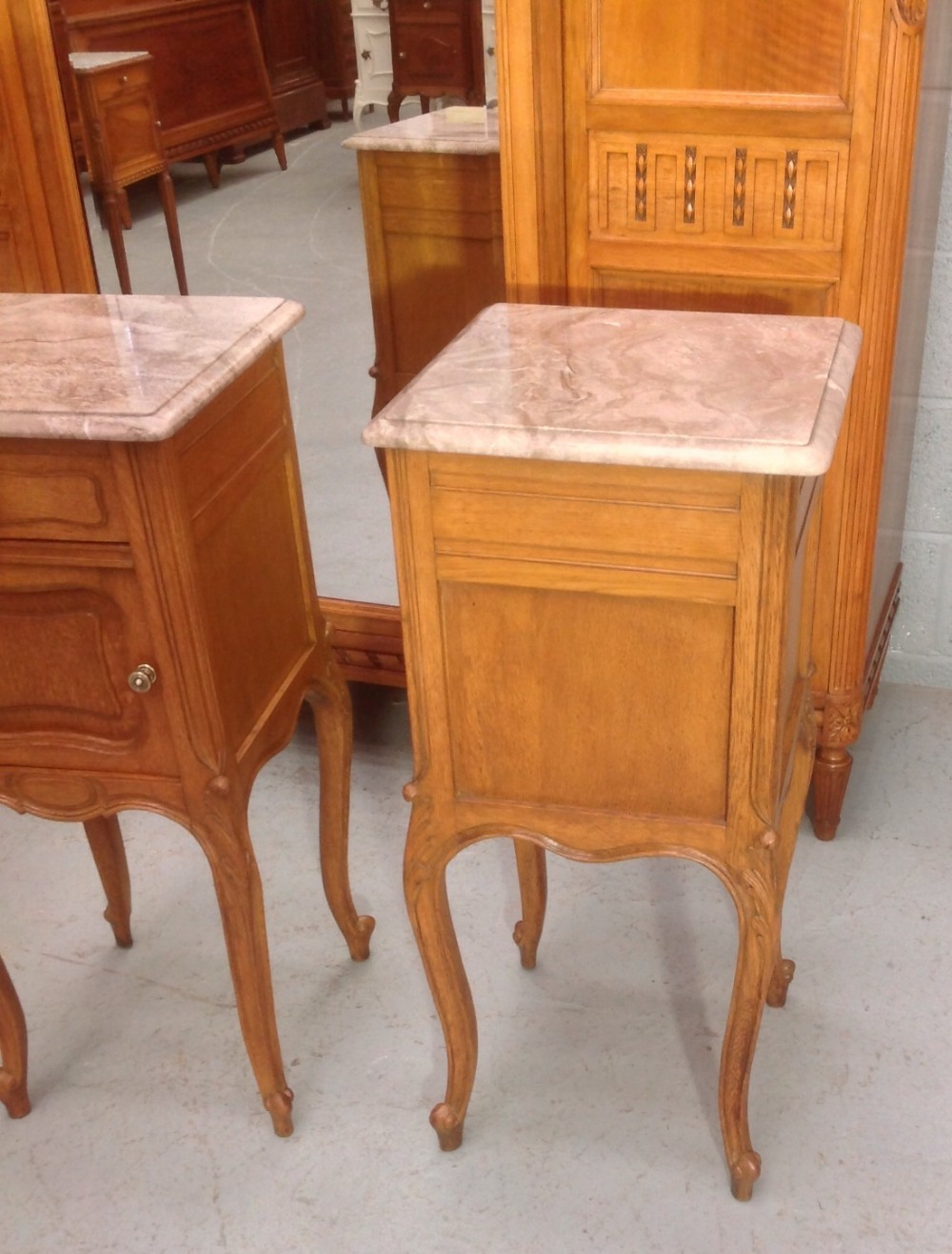 PAIR OF FRENCH OAK BEDSIDE CABINETS View IV