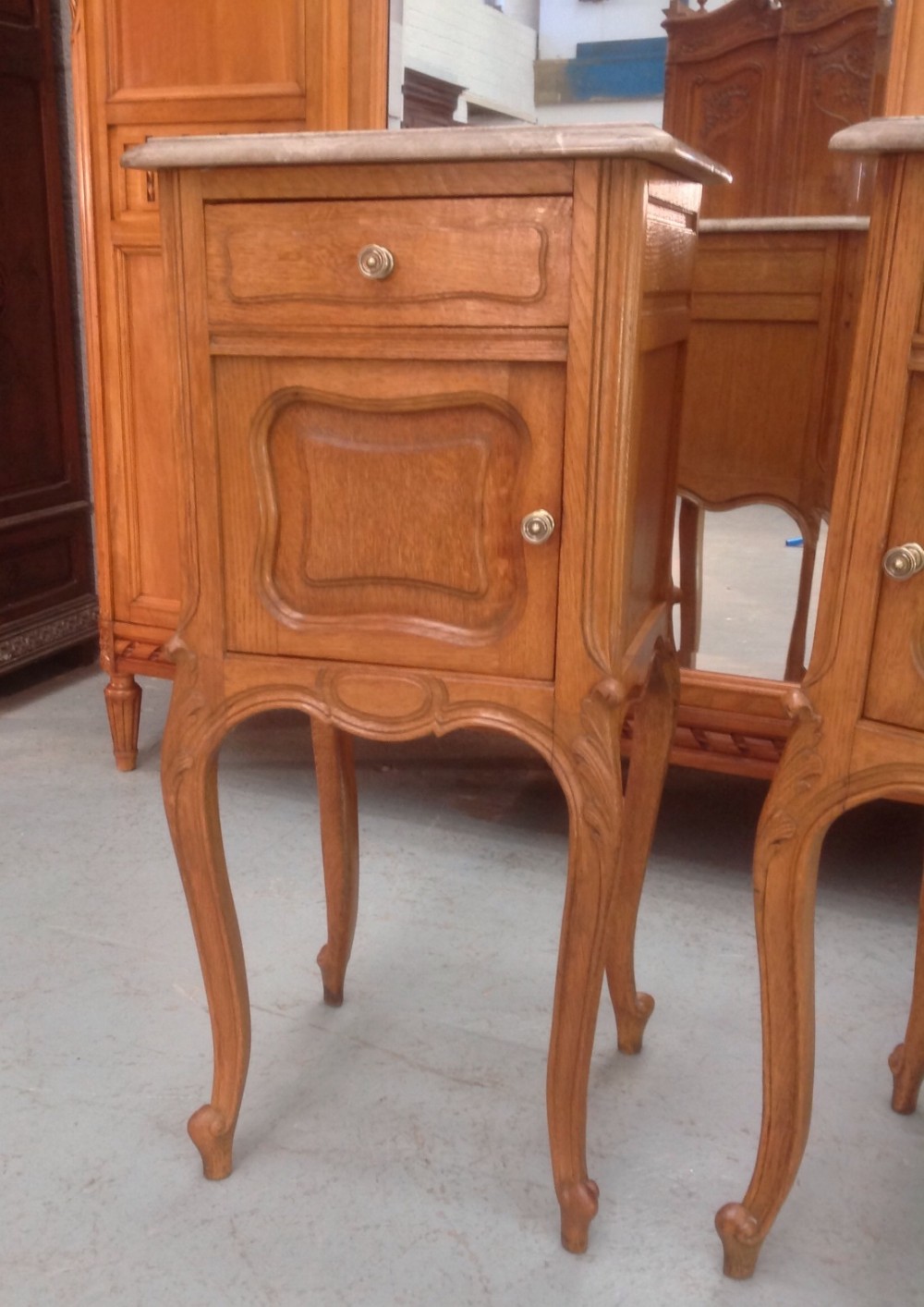 PAIR OF FRENCH OAK BEDSIDE CABINETS View IX