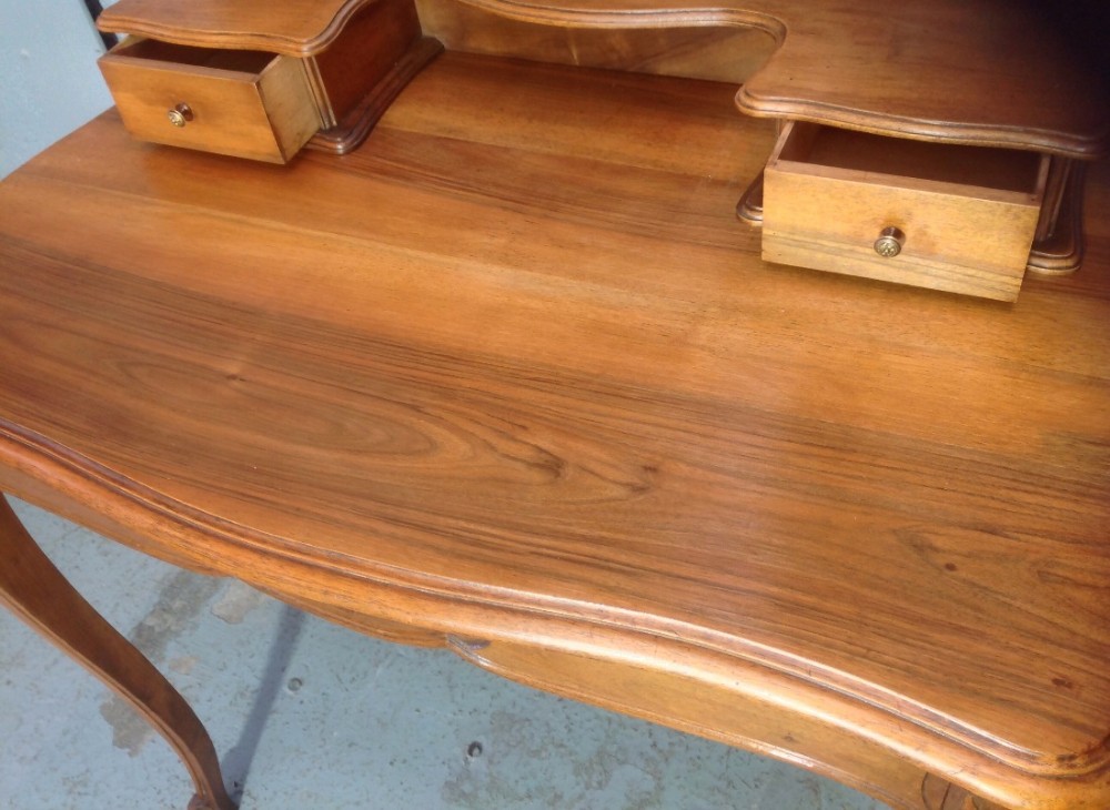 CARVED WALNUT FRENCH DRESSING TABLE  View V