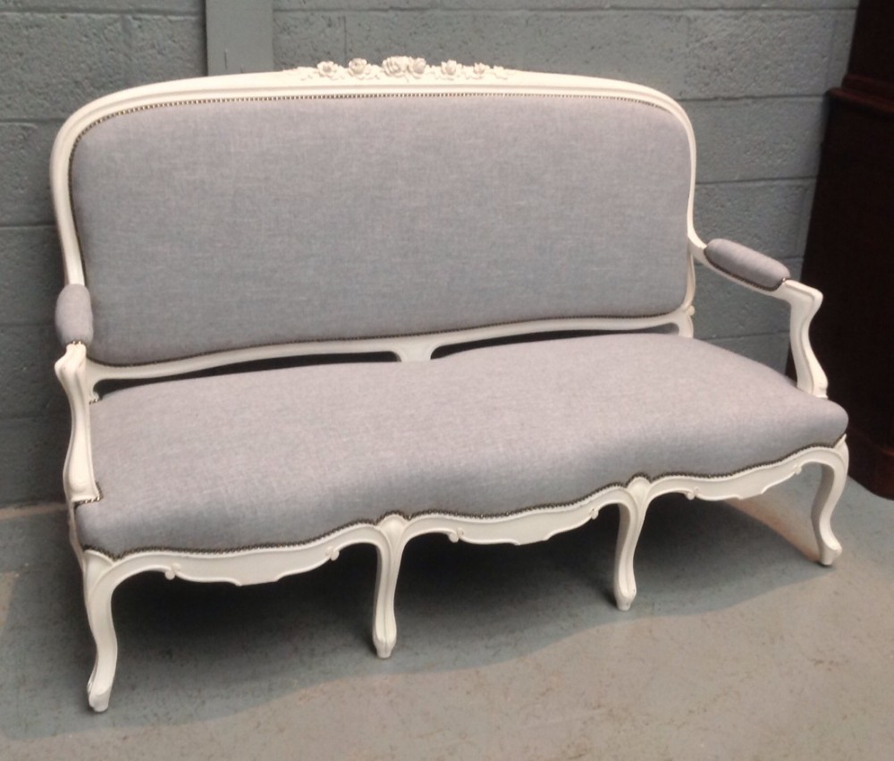 painted french sofa - CATEGORY: ANTIQUE SOFAS - DATED 1920