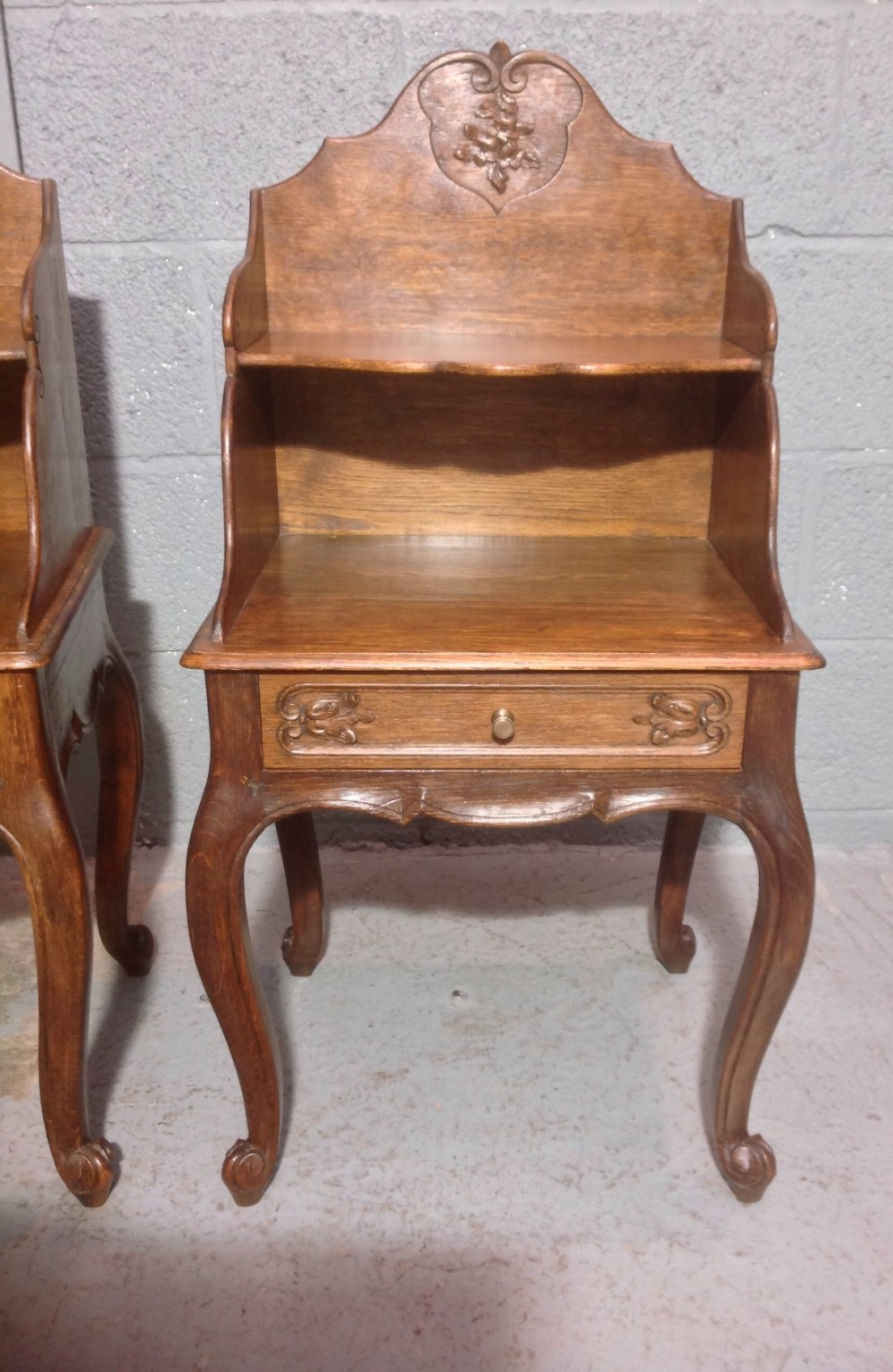 PAIR OF FRENCH OAK BEDSIDE CABINETS View IV
