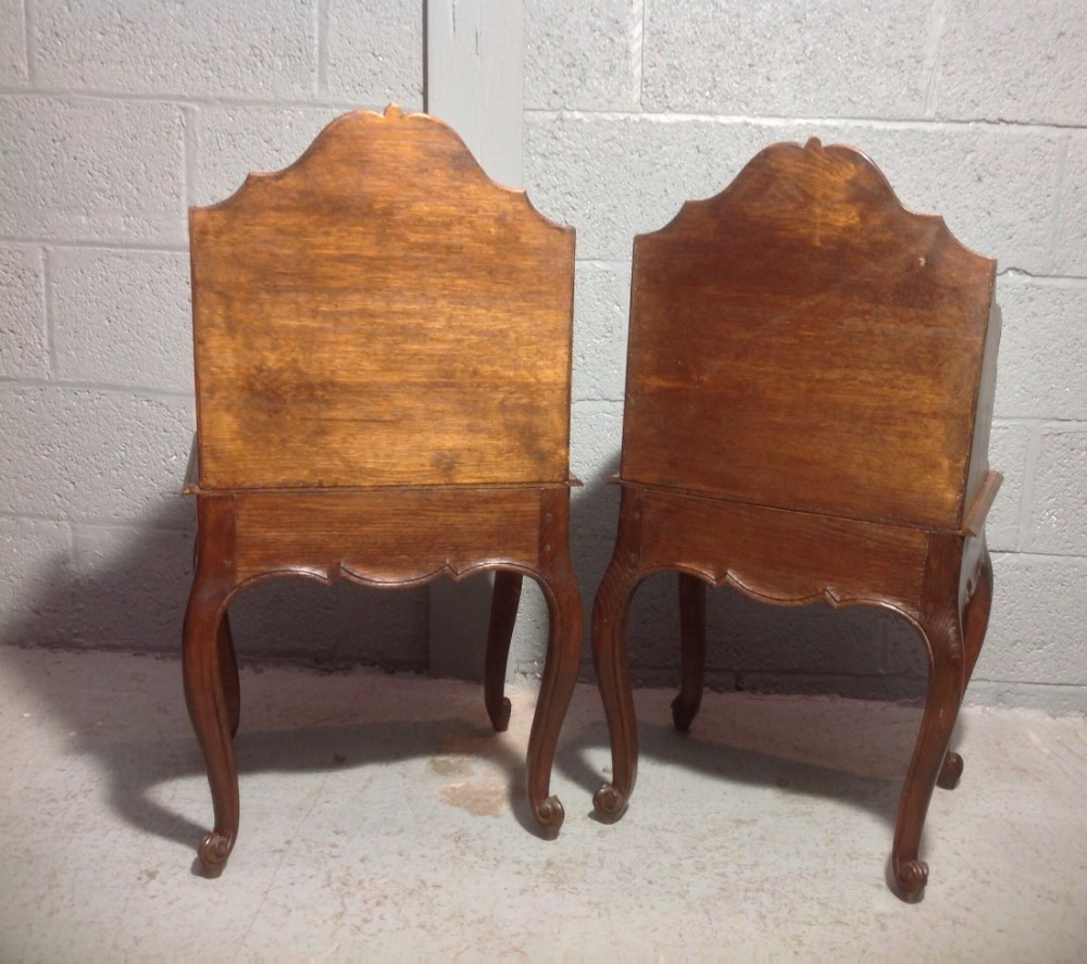PAIR OF FRENCH OAK BEDSIDE CABINETS View VII