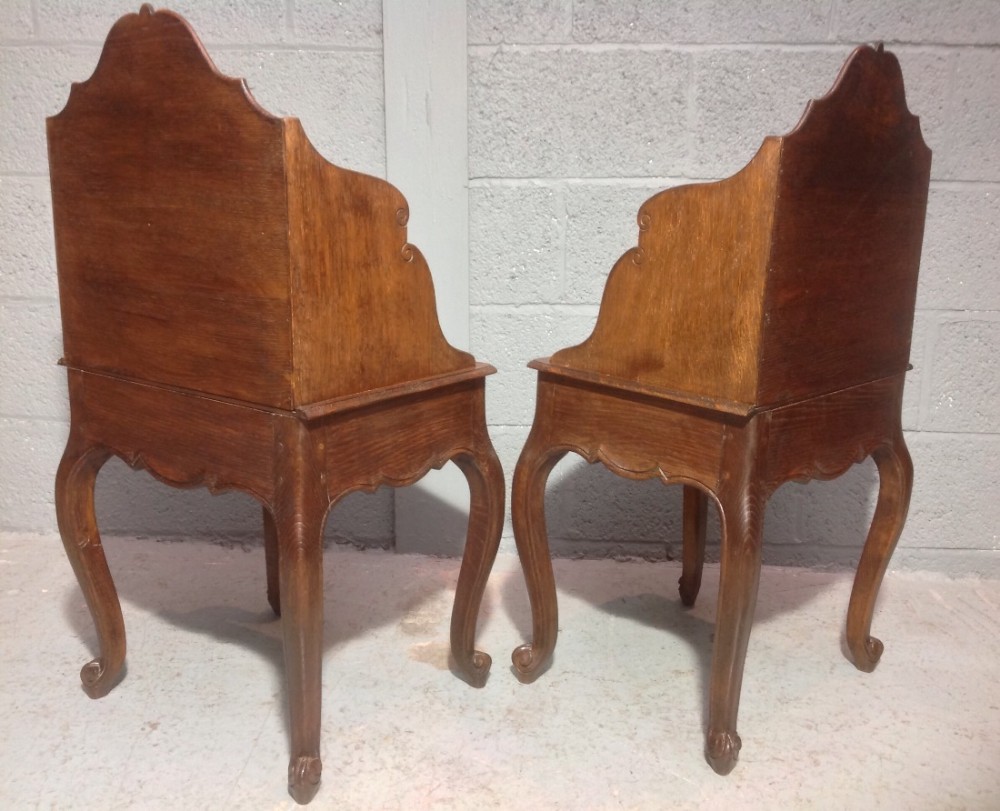 PAIR OF FRENCH OAK BEDSIDE CABINETS View VIII