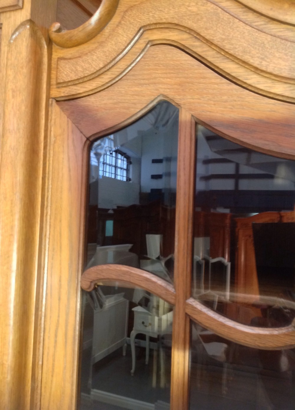 LARGE FRENCH CARVED OAK ARMOIRE View IX