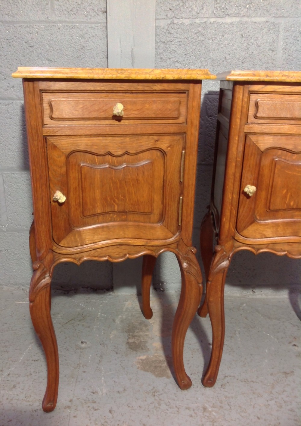 PAIR OF FRENCH OAK BEDSIDE CABINETS View VI