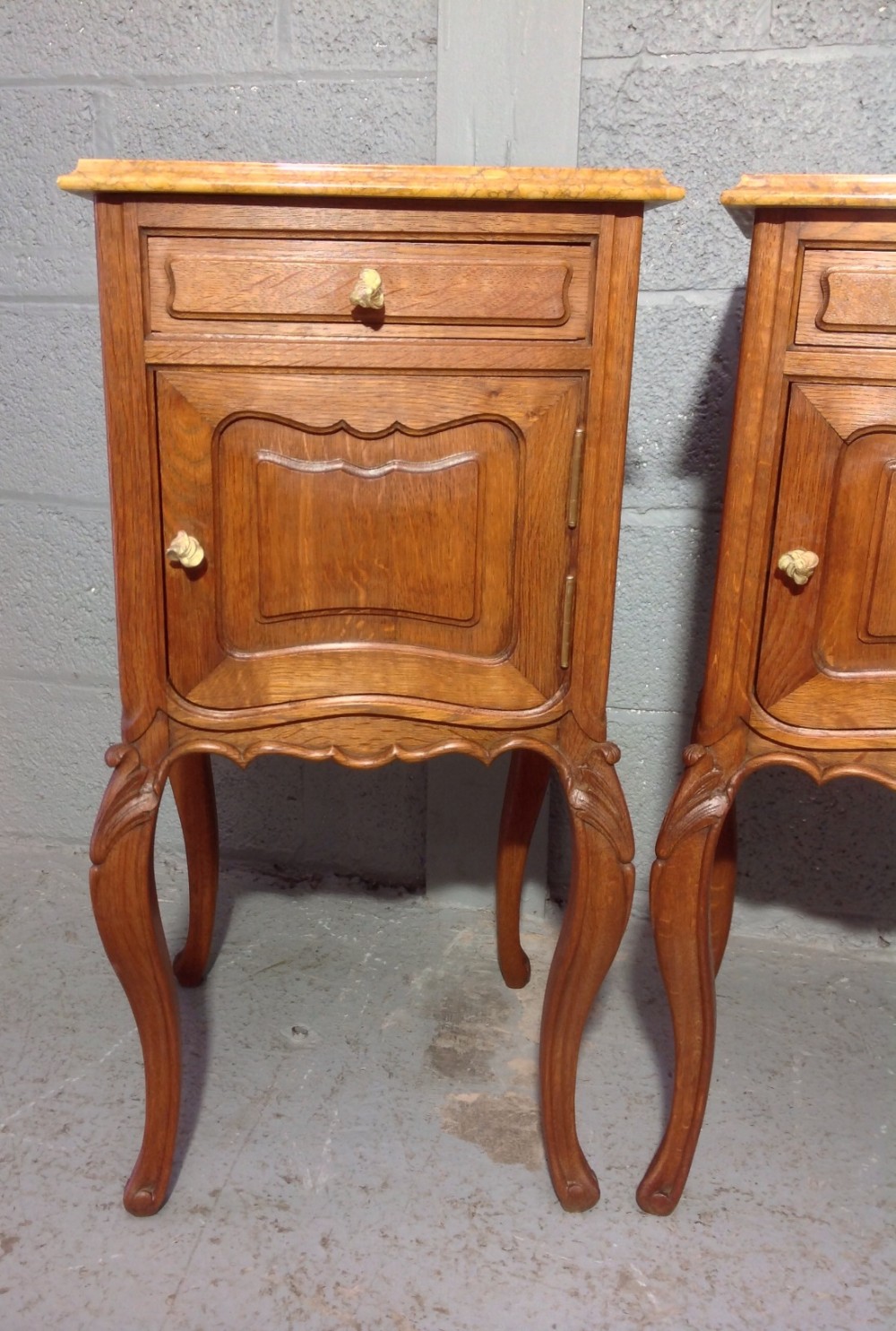 PAIR OF FRENCH OAK BEDSIDE CABINETS View VII