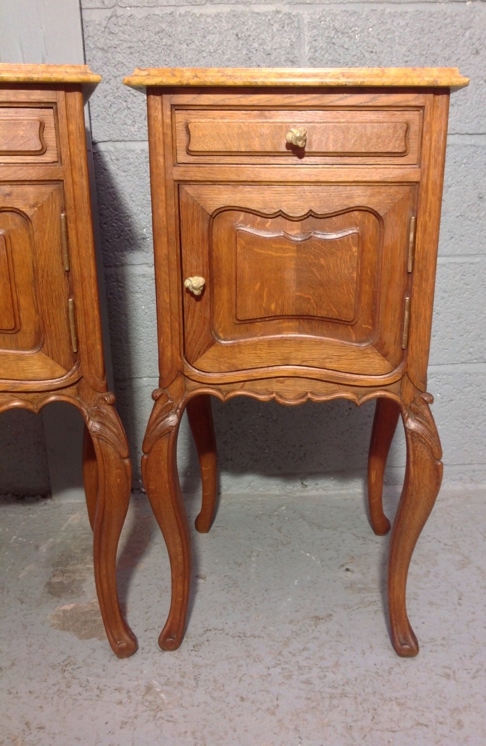 PAIR OF FRENCH OAK BEDSIDE CABINETS View VIII