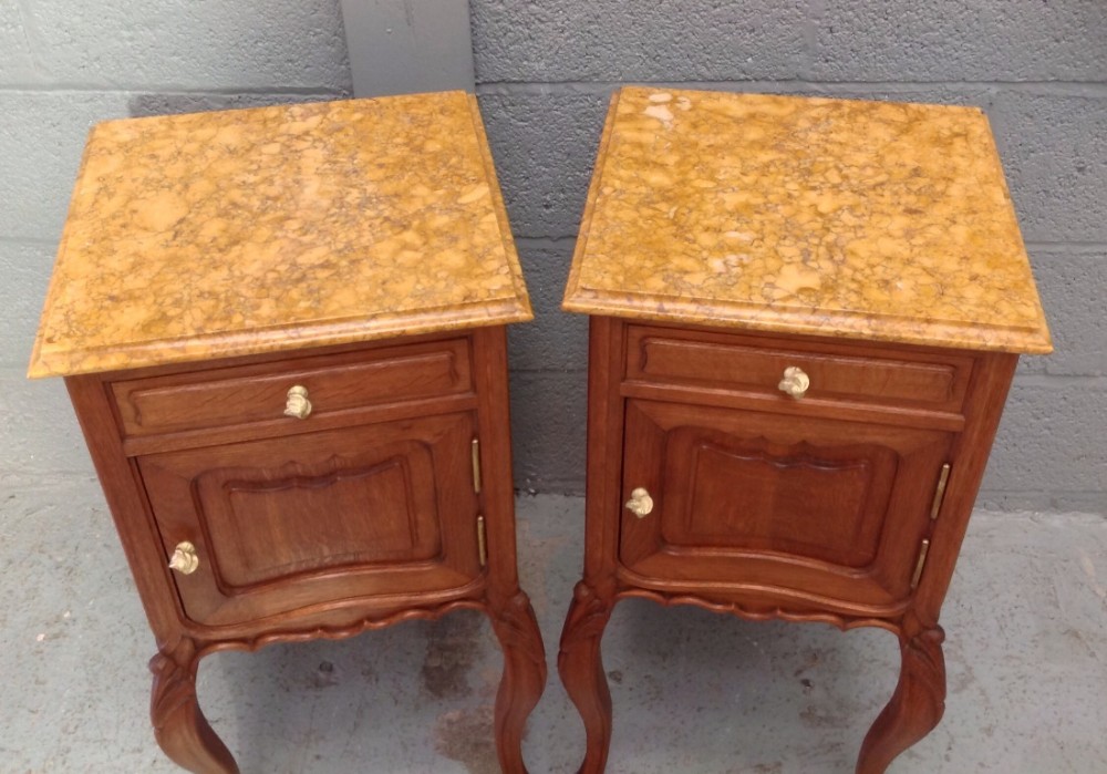 PAIR OF FRENCH OAK BEDSIDE CABINETS View XI