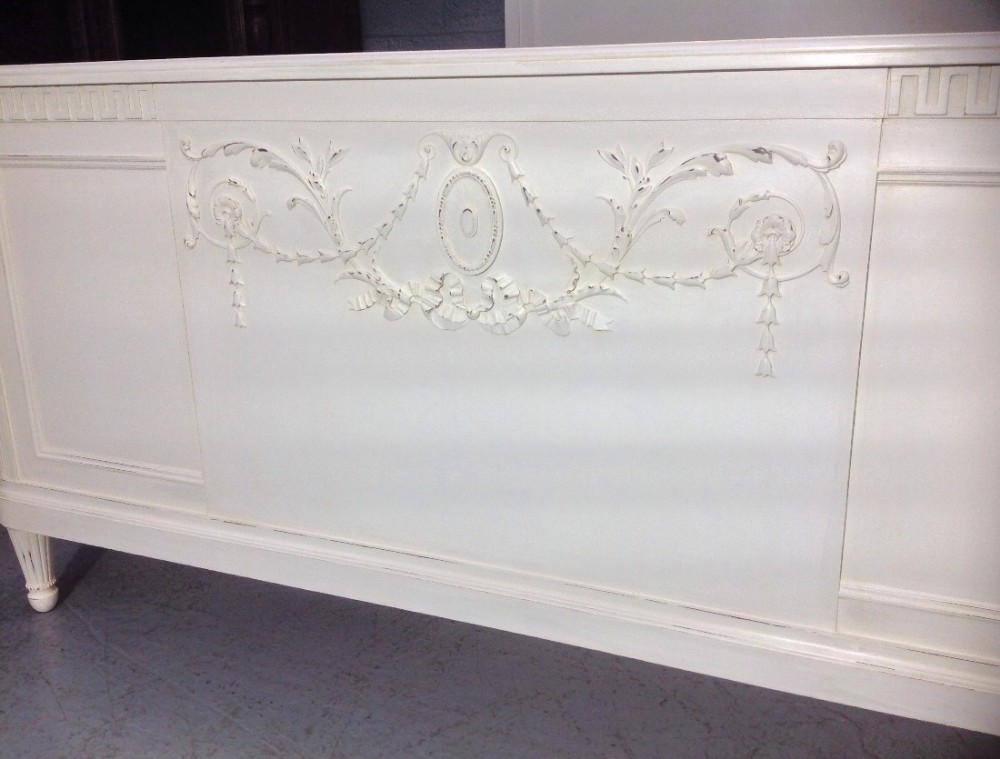 PAINTED FRENCH WALNUT BED View II
