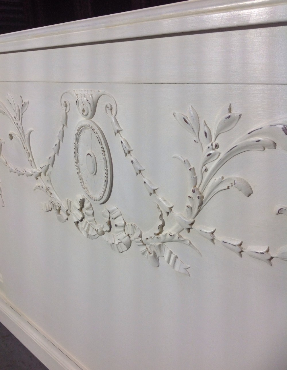PAINTED FRENCH WALNUT BED View V