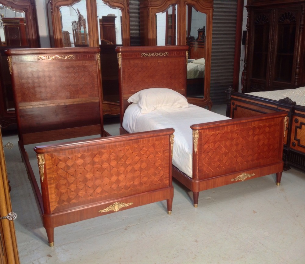 PAIR OF FRENCH INLAID SINGLE BEDS View XII