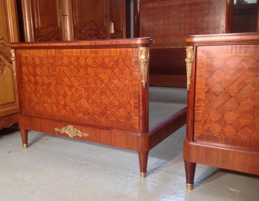 PAIR OF FRENCH INLAID SINGLE BEDS View IV
