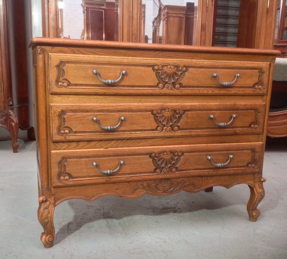 CARVED OAK FRENCH CHEST View II
