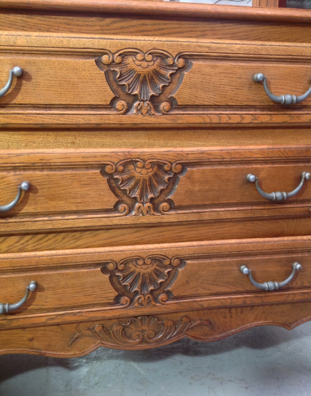 CARVED OAK FRENCH CHEST View III