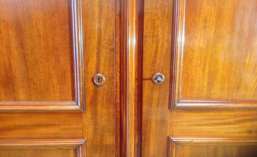 LARGE FRENCH MAHOGANY ARMOIRE View VI