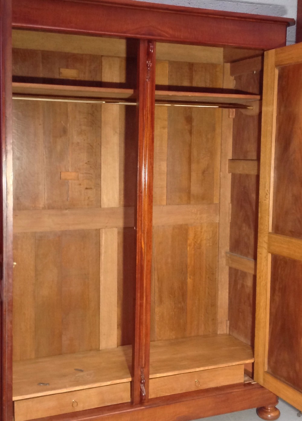 LARGE FRENCH MAHOGANY ARMOIRE View VIII
