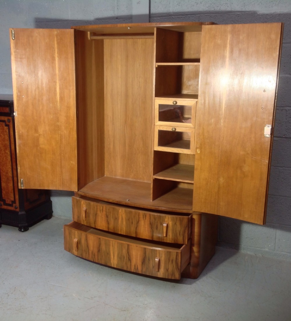 ART DECO WALNUT FITTED WARDROBE  View II
