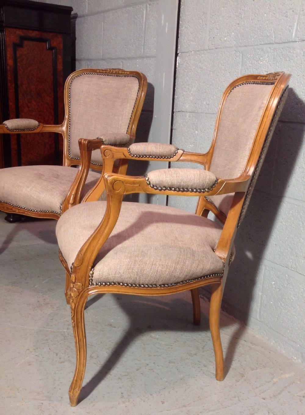 PAIR OF FRENCH ARMCHAIRS View II