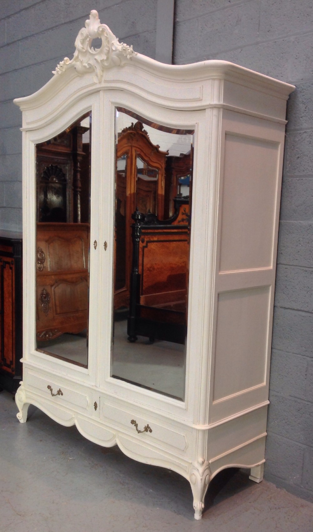 PAINTED FRENCH ARMOIRE View III