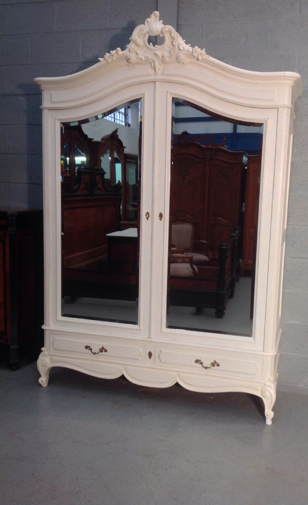 PAINTED FRENCH ARMOIRE View IX