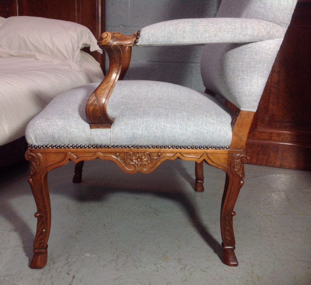PAIR OF FRENCH WALNUT FAUTEUILS  View VII