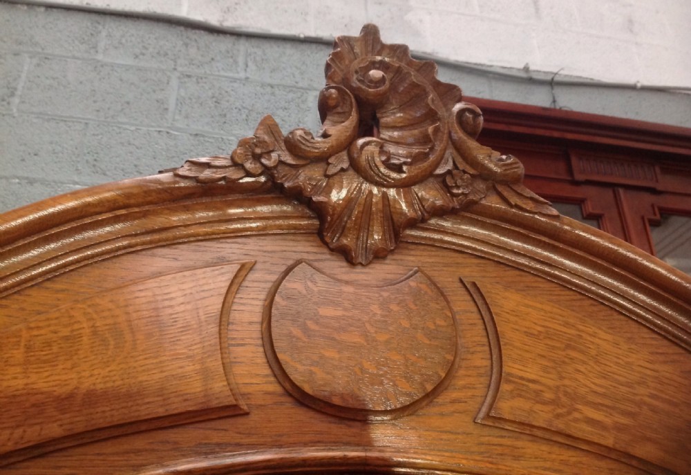 CARVED OAK FRENCH ARMOIRE View IV