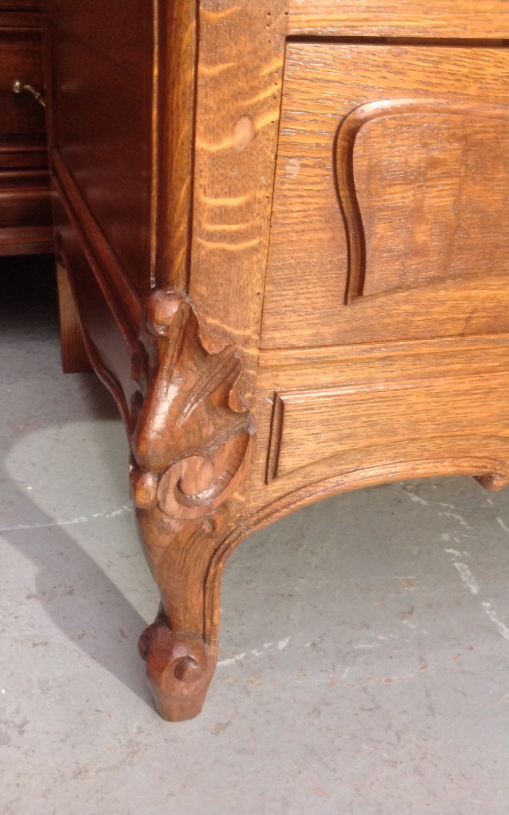 CARVED OAK FRENCH ARMOIRE View VII