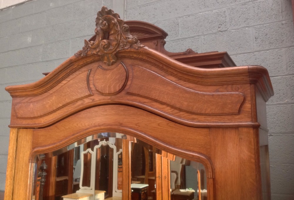 CARVED OAK FRENCH AMOIRE View IV