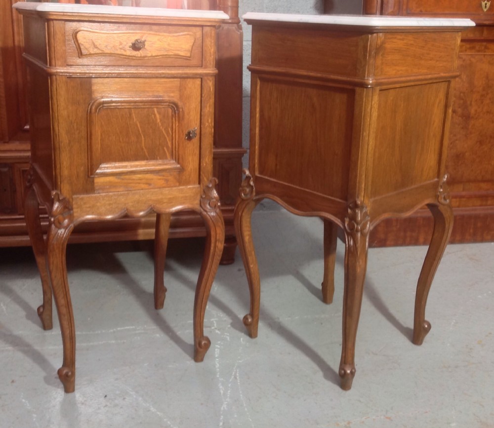 PAIR OF FRENCH OAK BEDSIDE CABINETS View IV