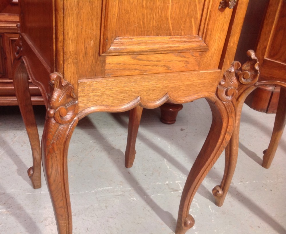 PAIR OF FRENCH OAK BEDSIDE CABINETS View V