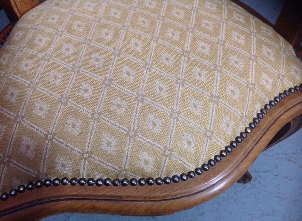 PAIR OF FRENCH WALNUT CHAIRS View IV