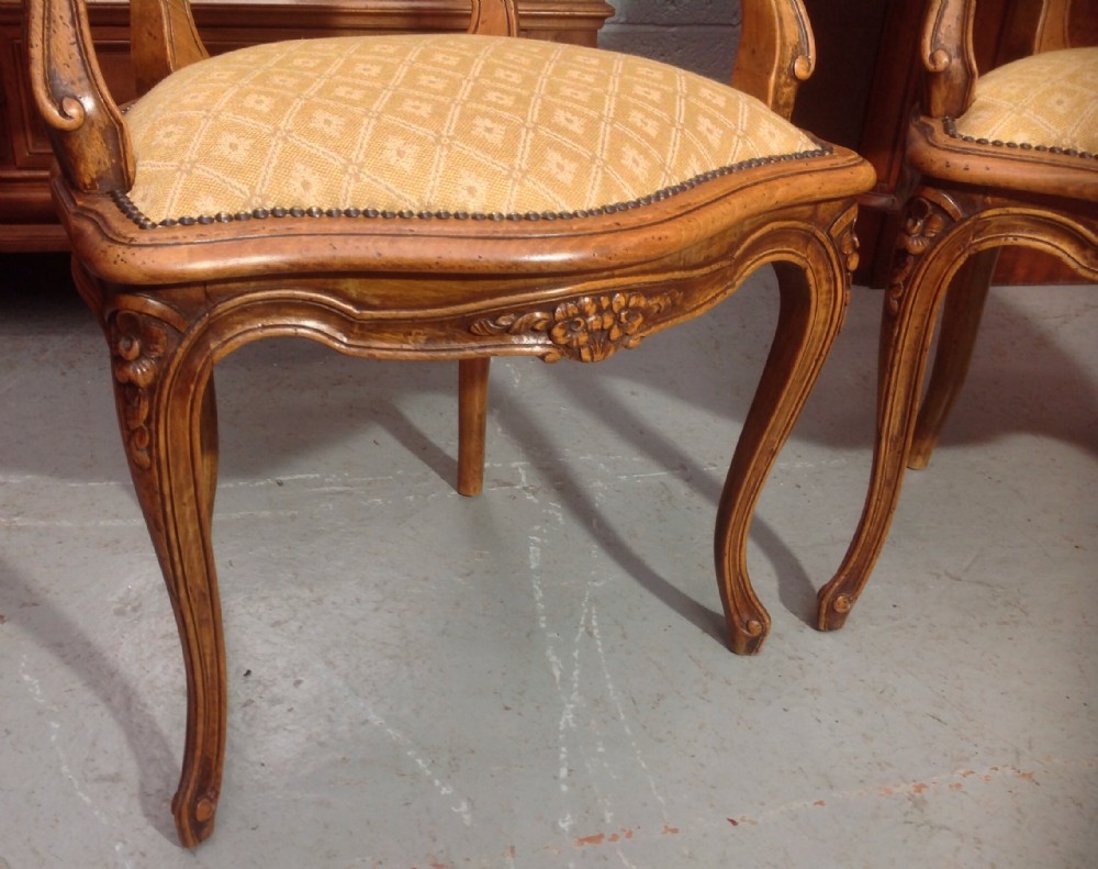 PAIR OF FRENCH WALNUT CHAIRS View V