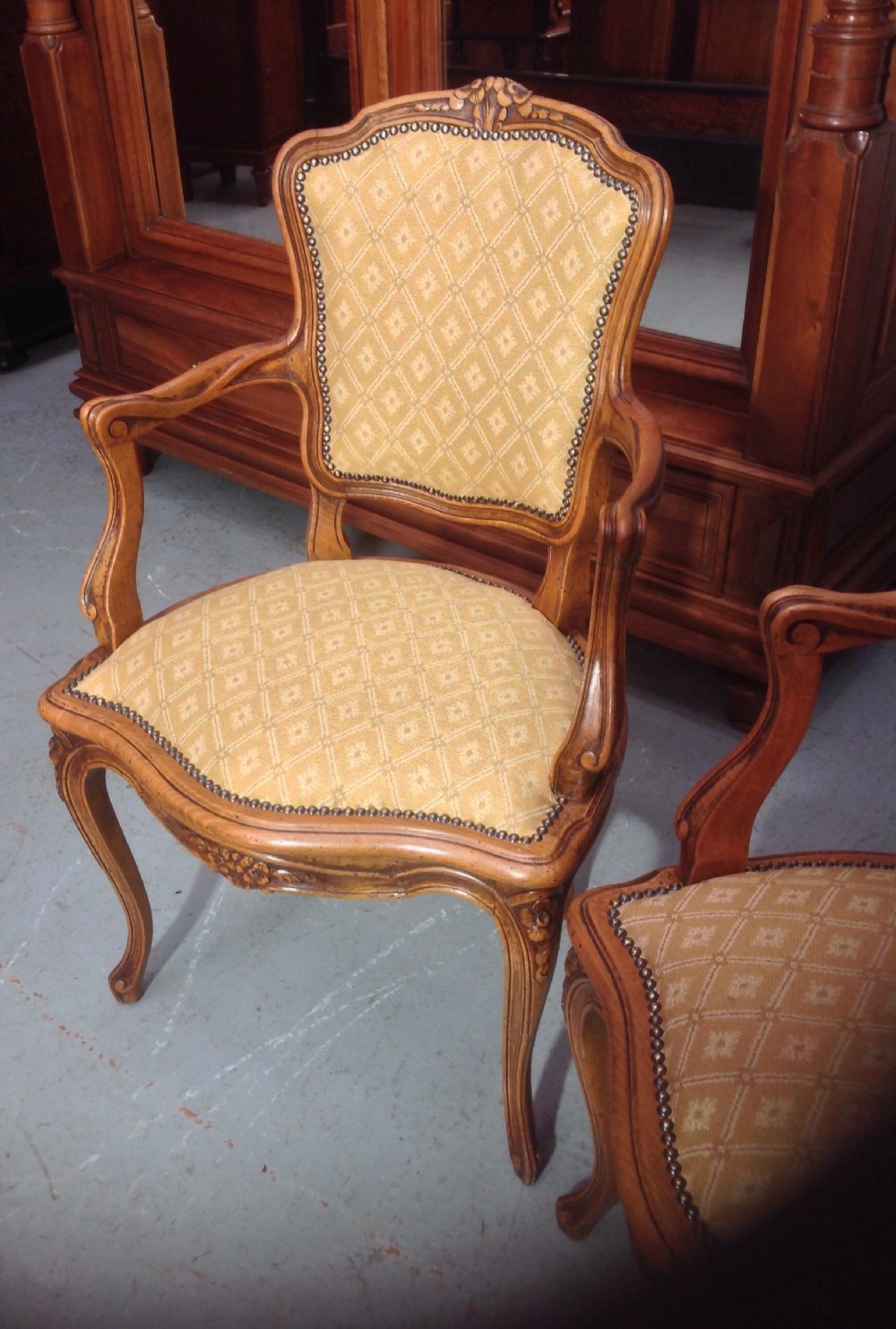 PAIR OF FRENCH WALNUT CHAIRS View VII