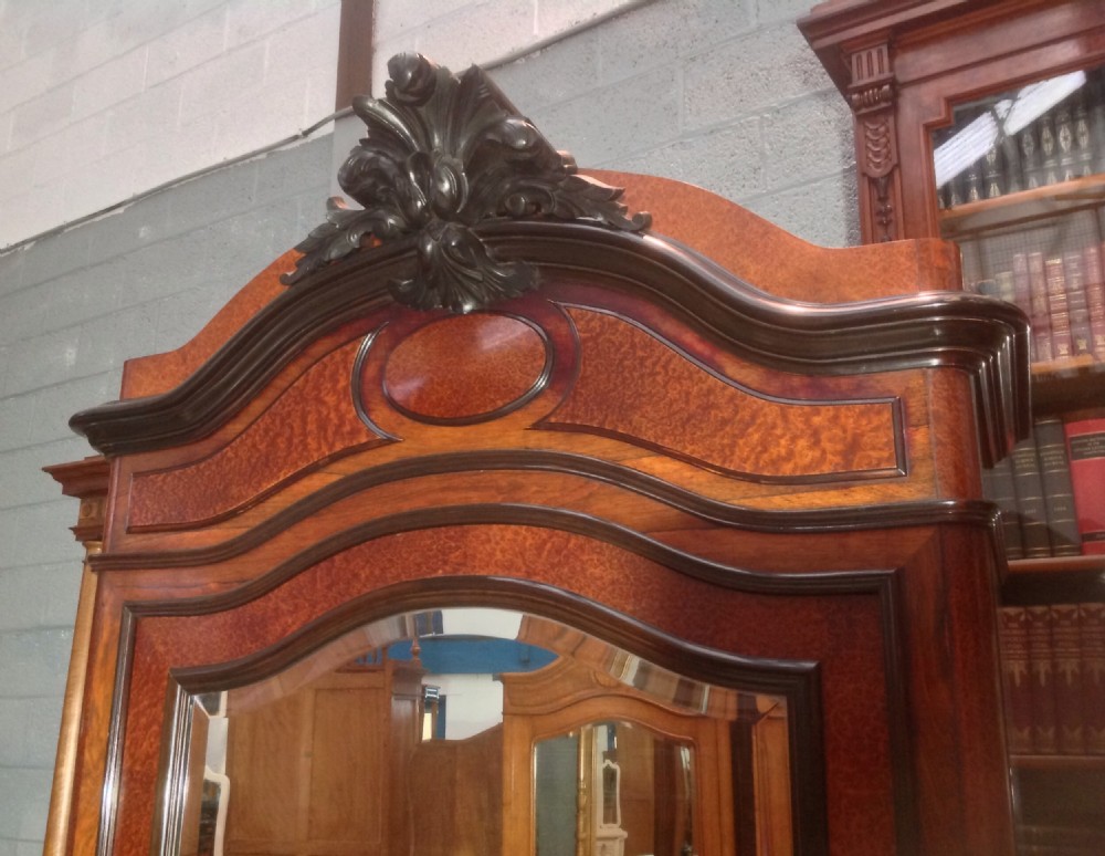 FRENCH AMBOYNA SINGLE ARMOIRE View IX