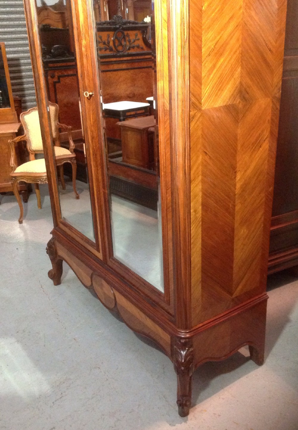 FRENCH ROSEWOOD ARMOIRE View IV