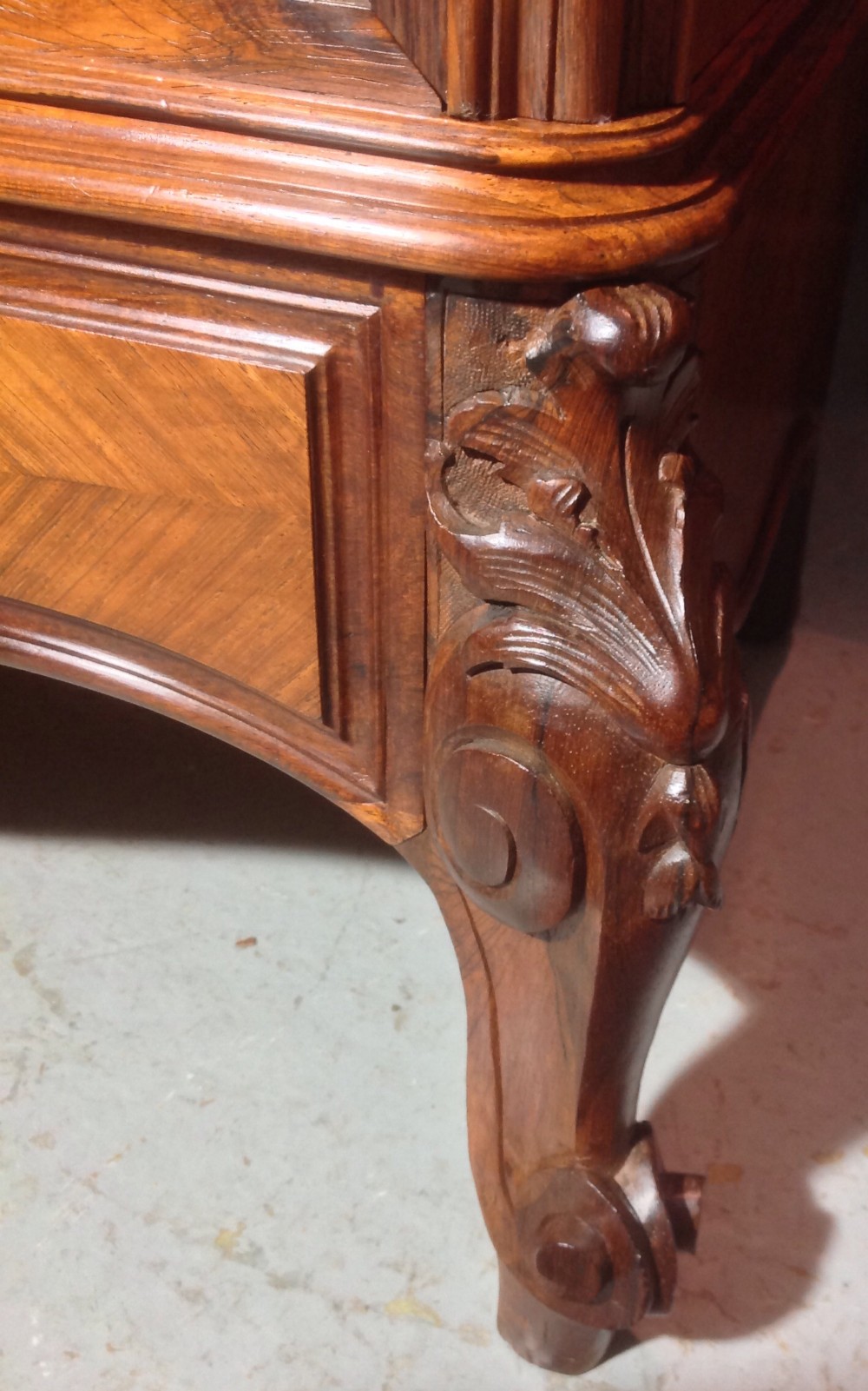 FRENCH ROSEWOOD ARMOIRE View VII