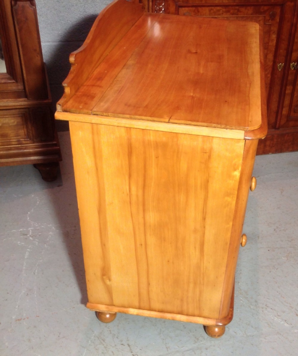 SATIN BIRCH VICTORIAN CHEST OF DRAWERS View VI
