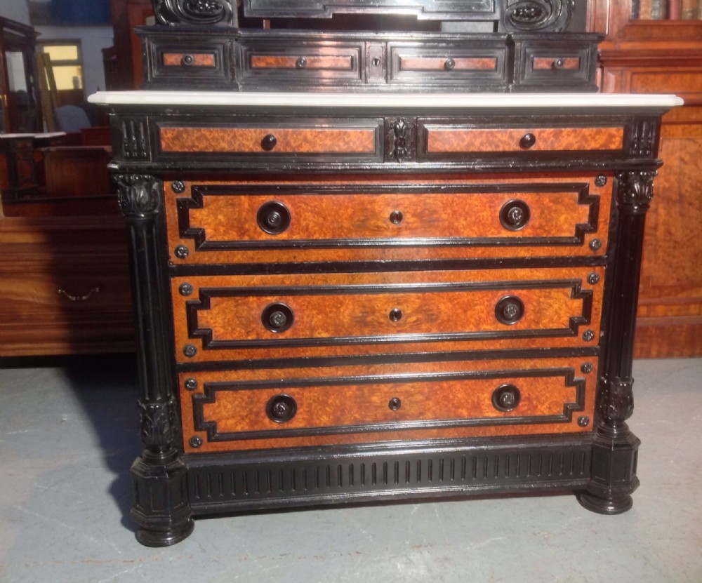 FRENCH AMBOYNA WOOD DRESSING TABLE   View III