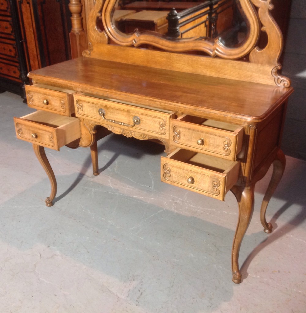 SOLID OAK FRENCH DRESSING TABLE View IX