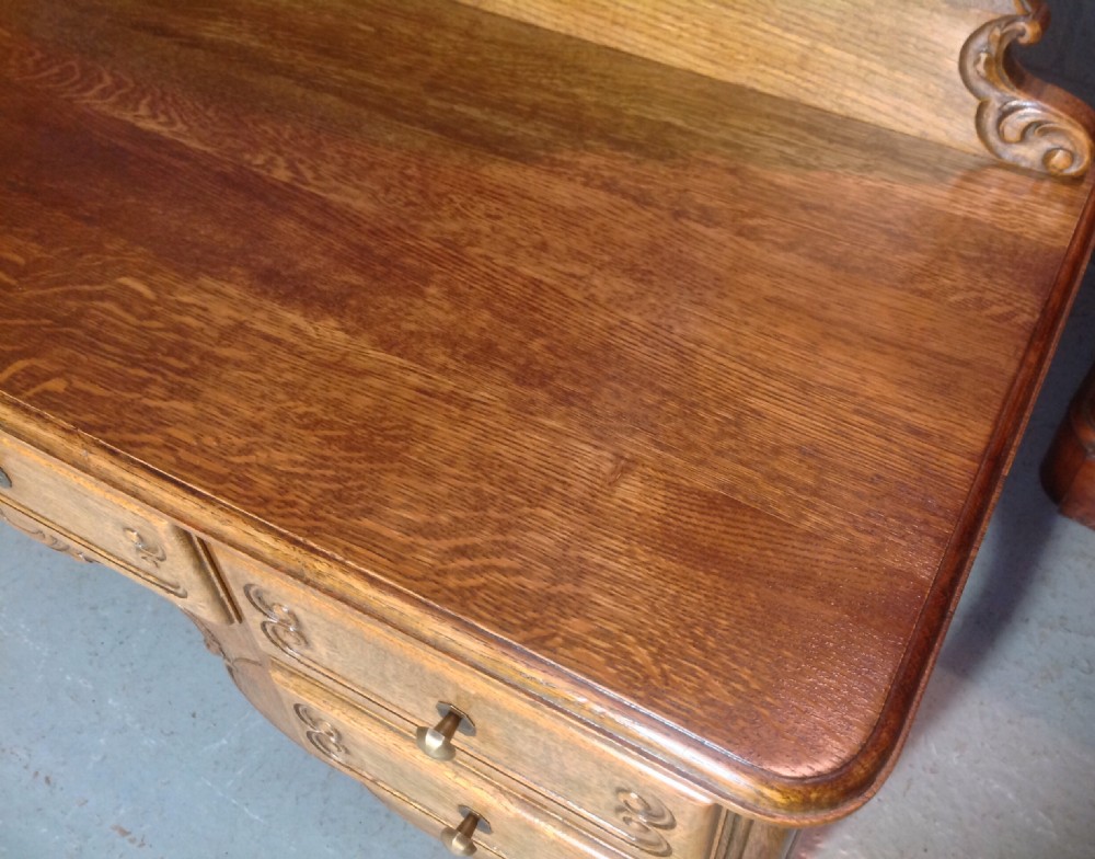 SOLID OAK FRENCH DRESSING TABLE View XII